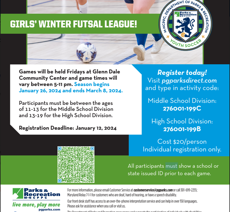 Girl's Winter Futsal League